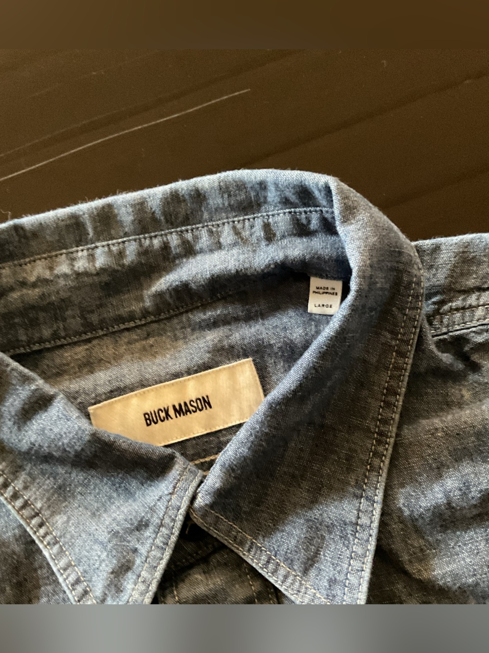 Buck Mason new denim shirt